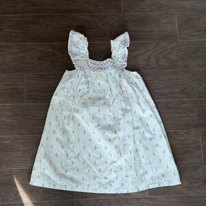 Charming Kids Casual Dress with Ruffled Sleeves